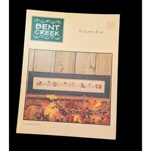 Bent Creek Autumn Row Cross-Stitch Pattern Booklet 7"x15" Fall Design Craft